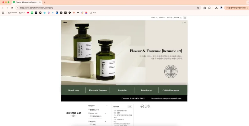 홈페이지형 블로그